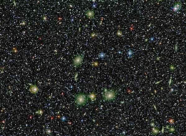 APOD: Galaxies Cluster Toward the Great Attractor - January 4, 2000