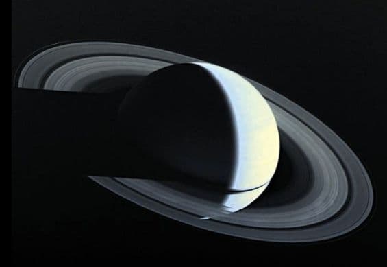 APOD: Saturn At Night - March 4, 2000