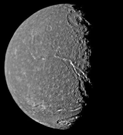 APOD: Titania's Trenches - September 30, 2000