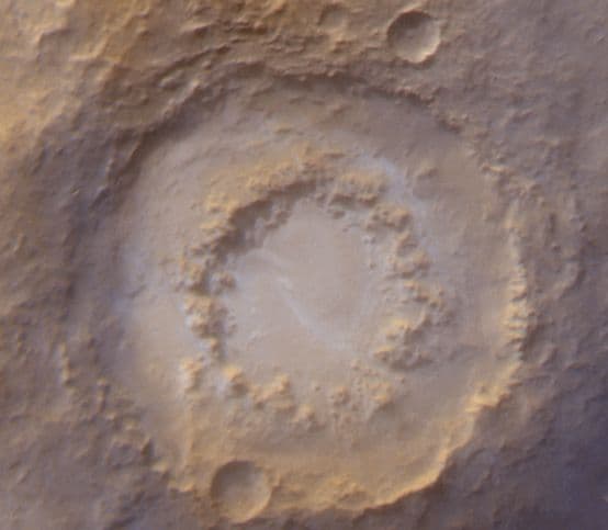 APOD: A Frosty Crater On Mars - December 1, 2000