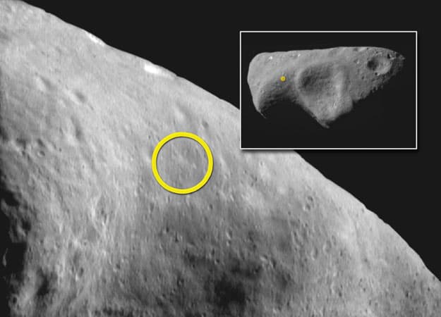 APOD: Touchdown Site on Asteroid Eros - February 6, 2001