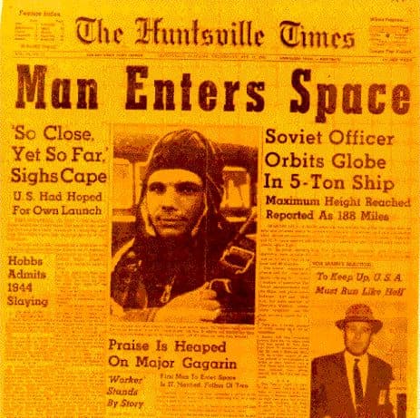 APOD: Man Enters Space - April 14, 2001