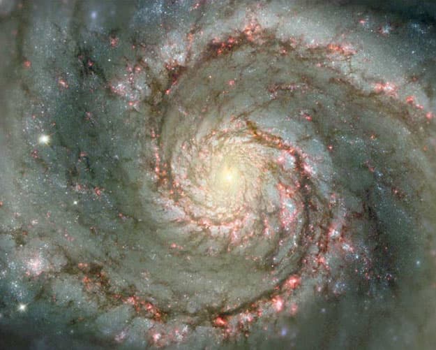 NASA APOD April 10, 2001: M51: The Whirlpool Galaxy in Dust and Stars