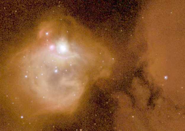 APOD: New Stars Destroying NGC 1748 - April 3, 2001