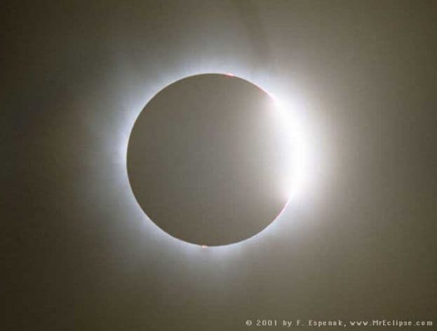 APOD: Diamond Ring in the Sun - June 21, 2001