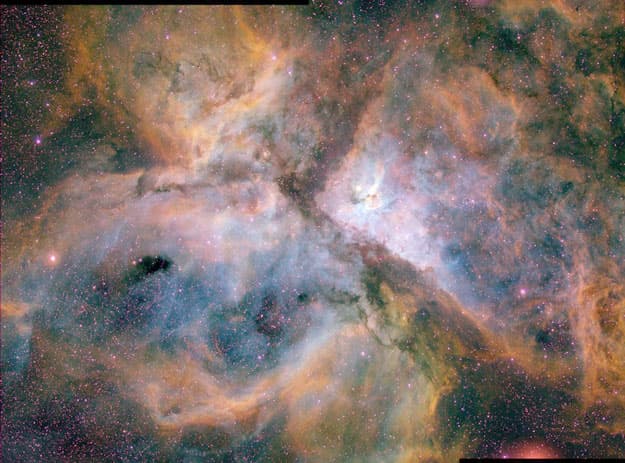 NASA APOD July 17, 2001: The Carina Nebula in Three Colors