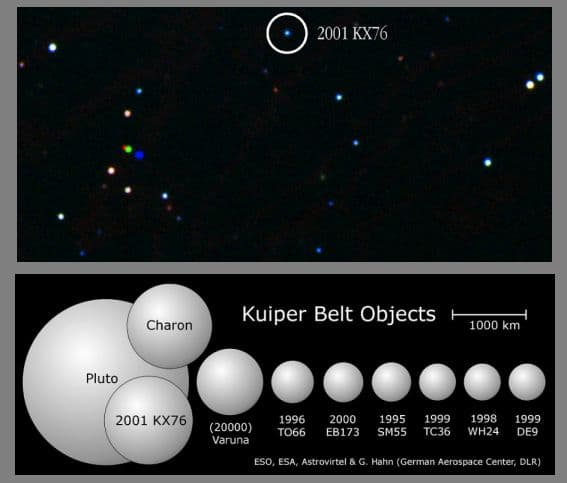 APOD: How Big Is 2001 KX76? - August 30, 2001