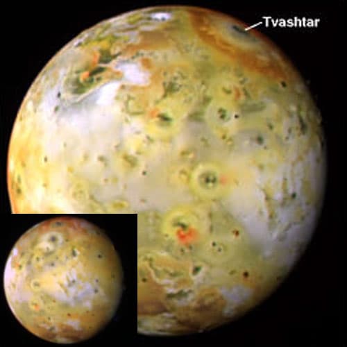 APOD: A Newly Active Volcano on Jupiter's Io - October 16, 2001