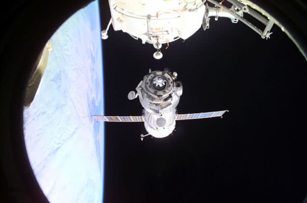 APOD: Leaving the International Space Station - December 17, 2001