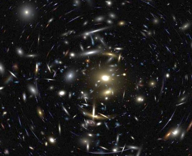 APOD: Simulated Galaxy Cluster View - March 6, 2002