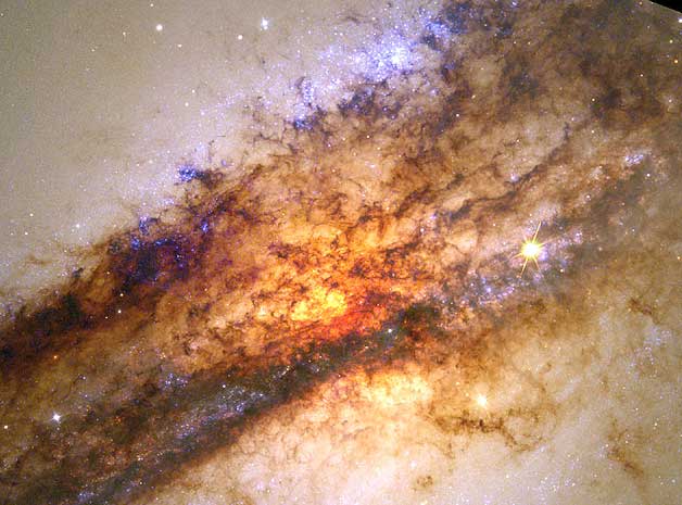 APOD: The Center of Centaurus A - April 21, 2002