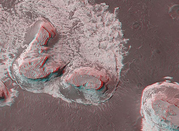 APOD: 3D Mars: Northern Terra Meridiani - August 28, 2002