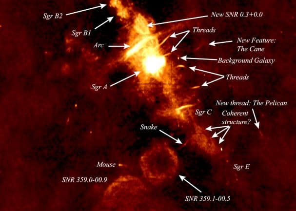 APOD: The Galactic Center - A Radio Mystery - August 3, 2002