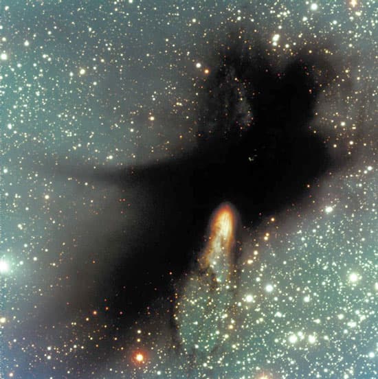 APOD: BHR 71: Stars, Clouds, and Jets - January 27, 2003