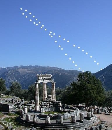 APOD: Sunrise Analemma - March 20, 2003