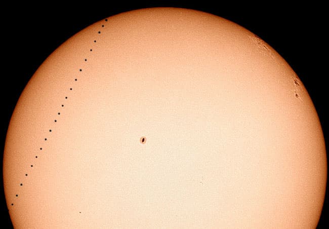 APOD: A Mercury Transit Sequence - May 27, 2003