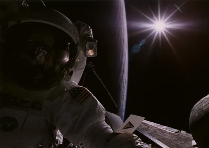 APOD: Dark Sky, Bright Sun - May 17, 2003