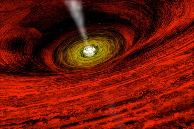 APOD: GRO J1655-40: Evidence for a Spinning Black Hole - June 1, 2003