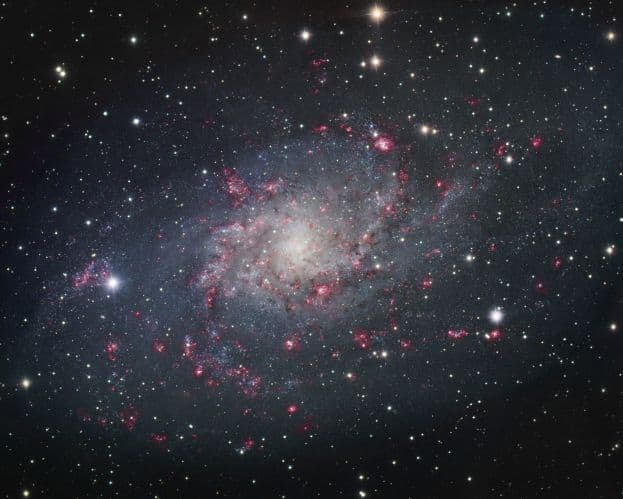 APOD: M33: Spiral Galaxy in Triangulum - September 24, 2003