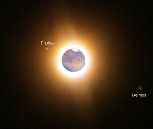 APOD: Mars Moons - October 24, 2003