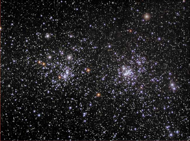 APOD: NGC 869 & NGC 884: A Double Open Cluster - December 2, 2003