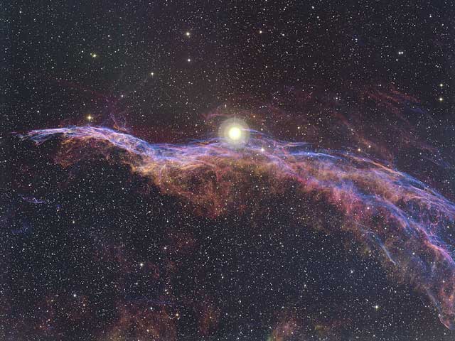 APOD: NGC 6960: The Witch's Broom Nebula - March 2, 2004