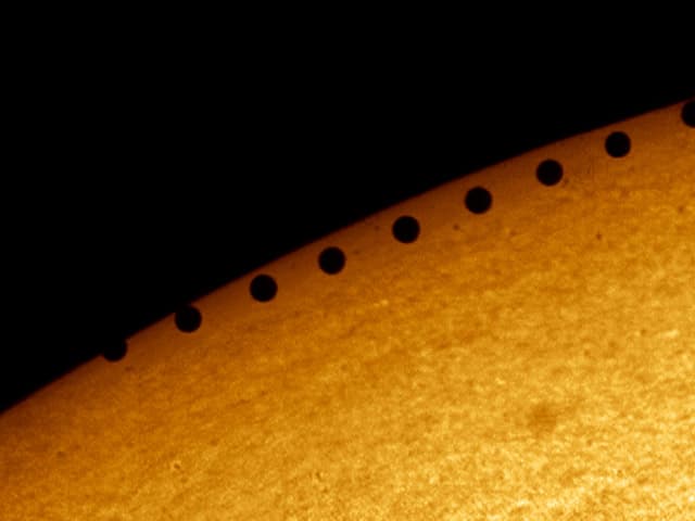 APOD: A Planet Transits the Sun - June 8, 2004