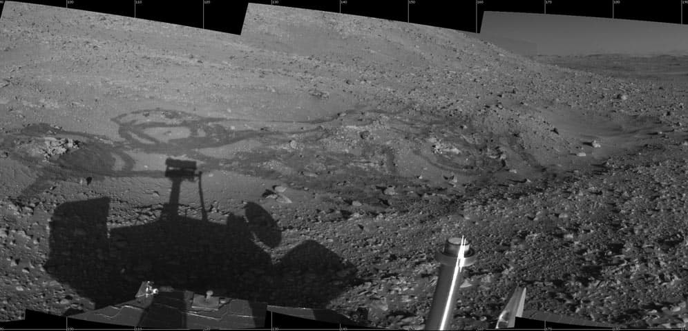 APOD: Spirit Rover at Engineering Flats on Mars - September 22, 2004