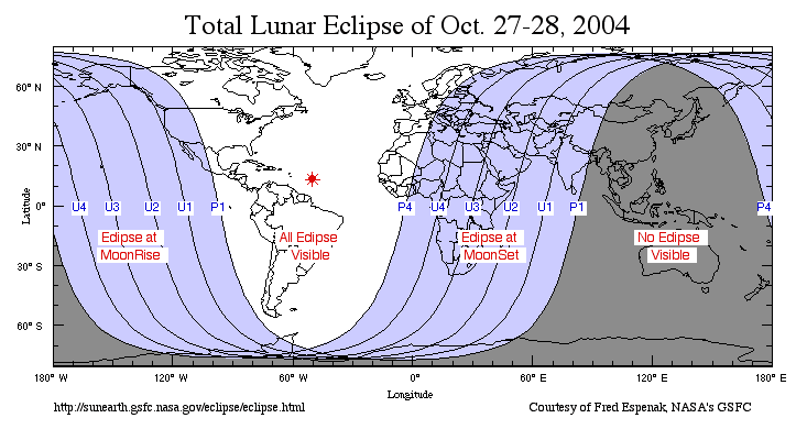 APOD: Total Lunar Eclipse Tonight - October 27, 2004