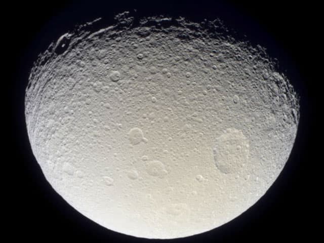 APOD: Saturn's Moon Tethys from Cassini - November 29, 2004