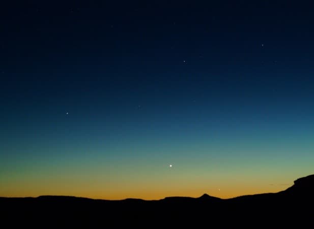 APOD: Planets in the West - June 24, 2005
