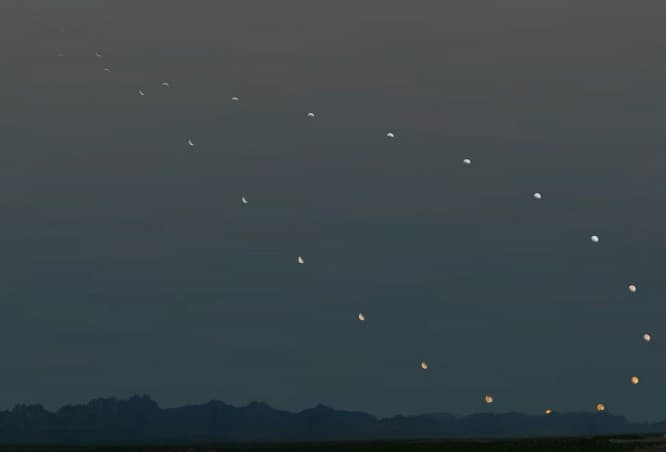 APOD: Analemma of the Moon - July 13, 2005
