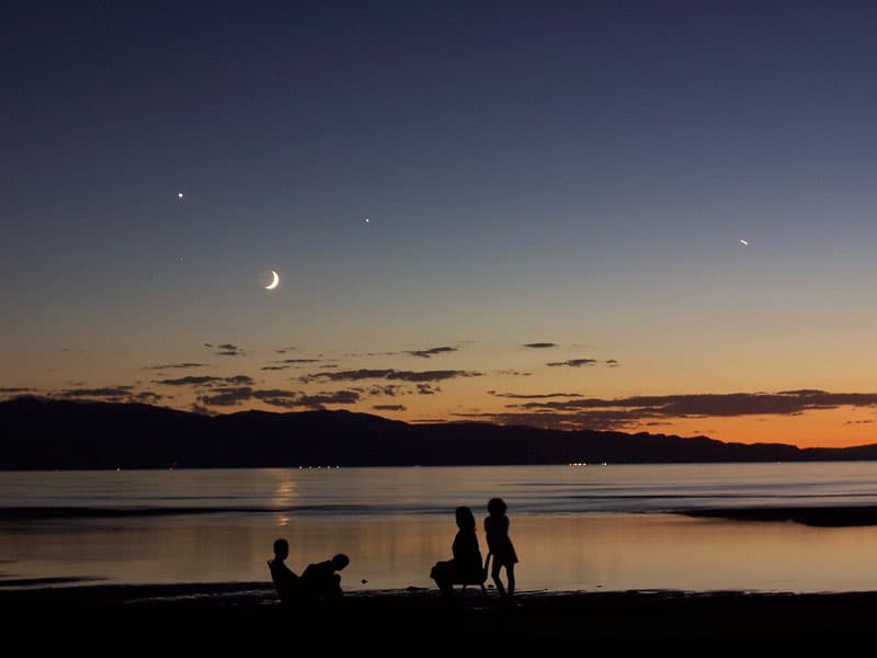 APOD: A Quadruple Sky Over Great Salt Lake - September 13, 2005