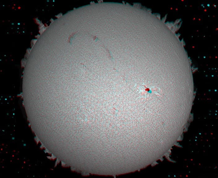 APOD: A Stereo Sun - November 26, 2005