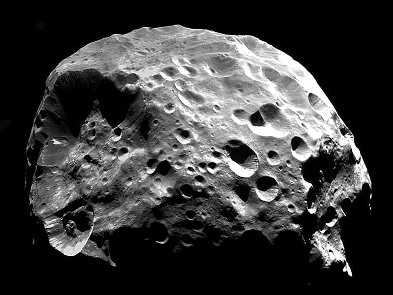 NASA APOD February 12, 2006: Phoebe: Comet Moon of Saturn