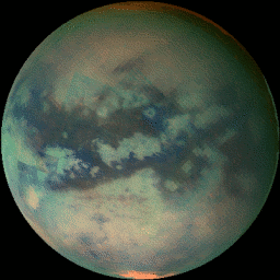 APOD: Rotating Titan in Infrared Light - February 15, 2006