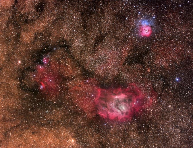 APOD: Sagittarius Triplet - June 14, 2006