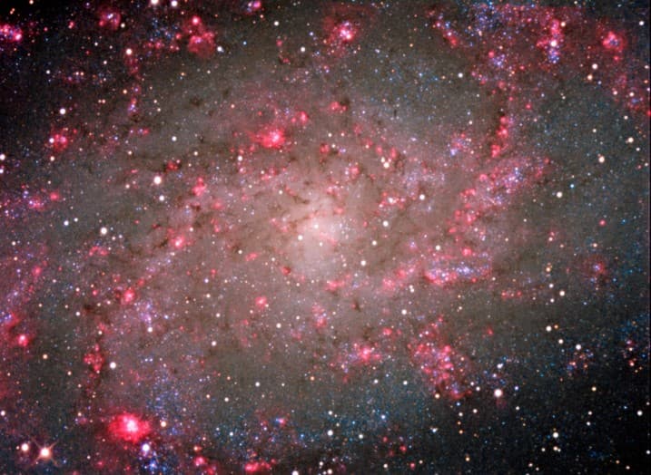 APOD: Hydrogen in M33 - November 23, 2006