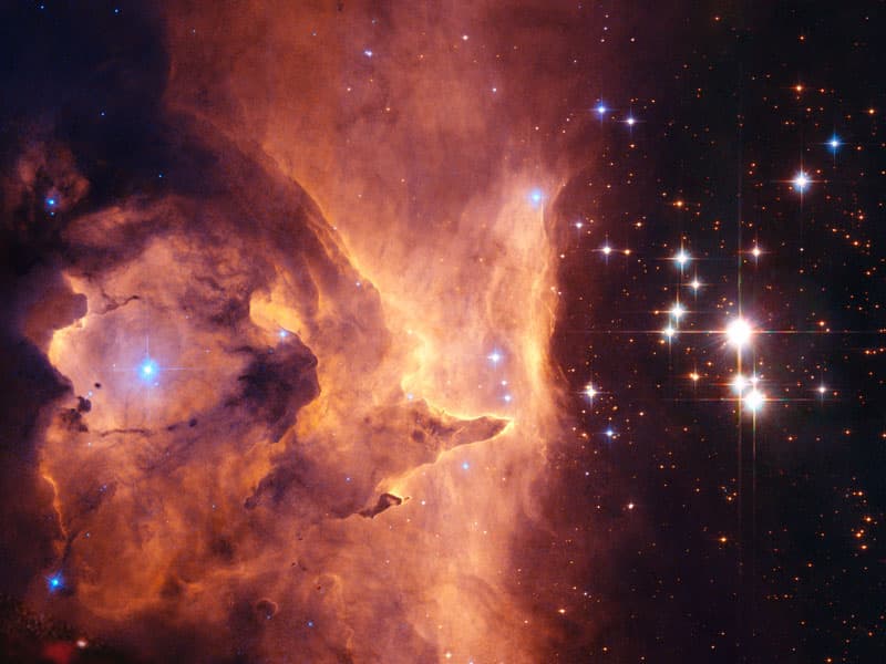 APOD: Massive Stars in Open Cluster Pismis 24 - December 19, 2006
