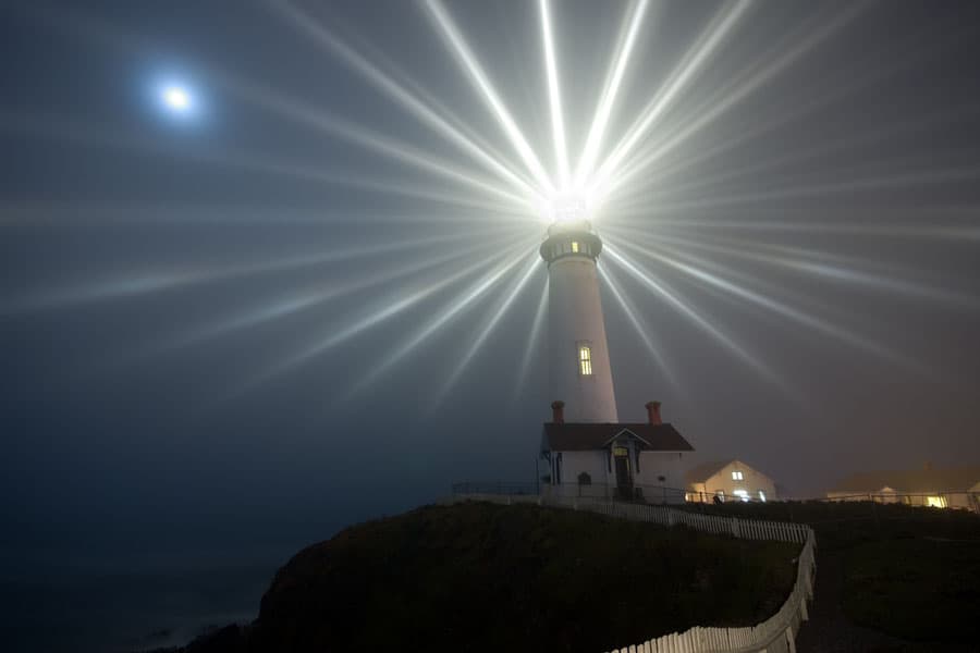 APOD: Moon Over Pigeon Point Lighthouse - November 26, 2007