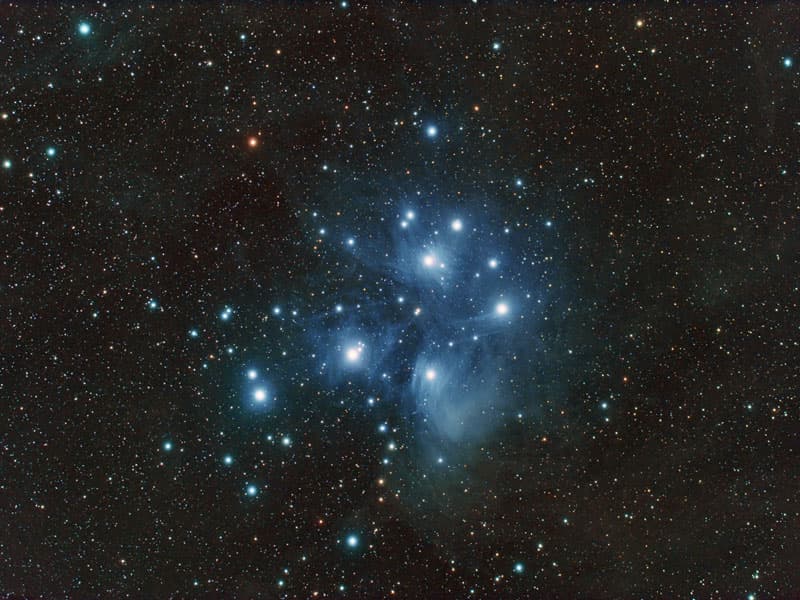 APOD: M45: The Pleiades Star Cluster - November 18, 2007