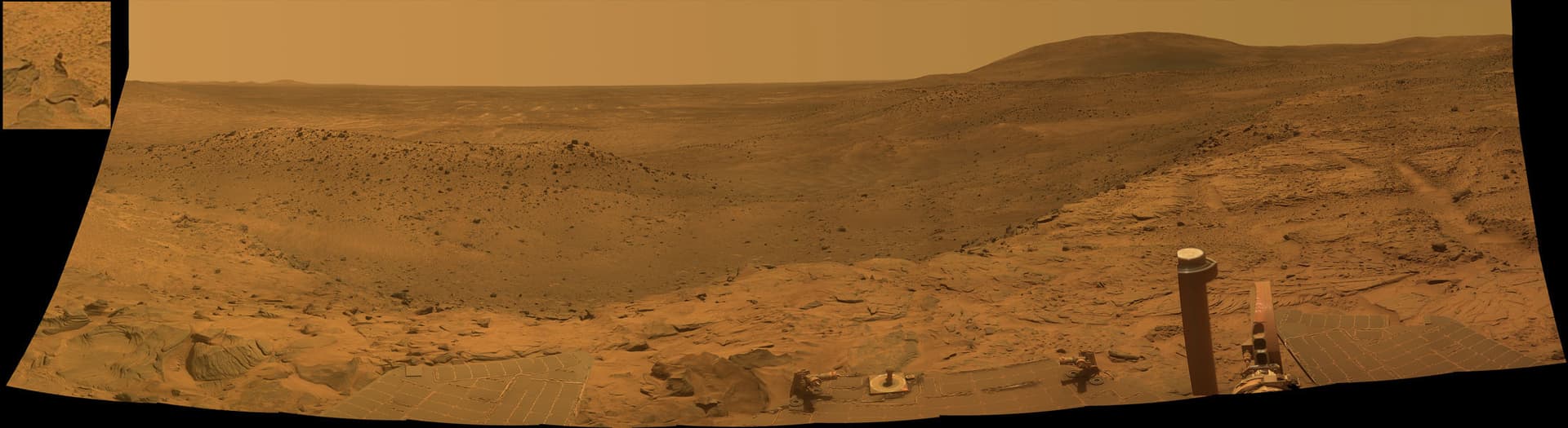APOD: West Valley Panorama from the Spirit Rover on Mars - January 29, 2008