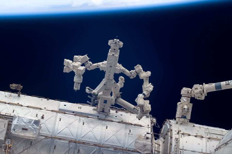 APOD: Dextre Robot at Work on the Space Station - June 11, 2008