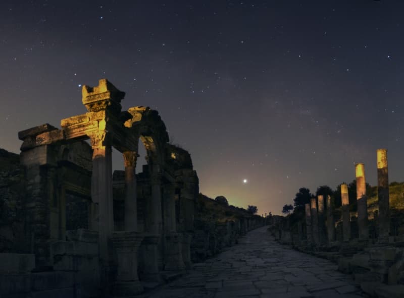 APOD: Jupiter over Ephesus - July 18, 2008