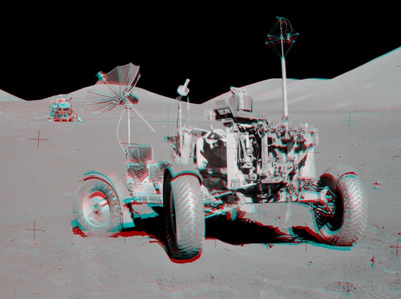 APOD: Apollo 17: VIP Site Anaglyph - July 6, 2008