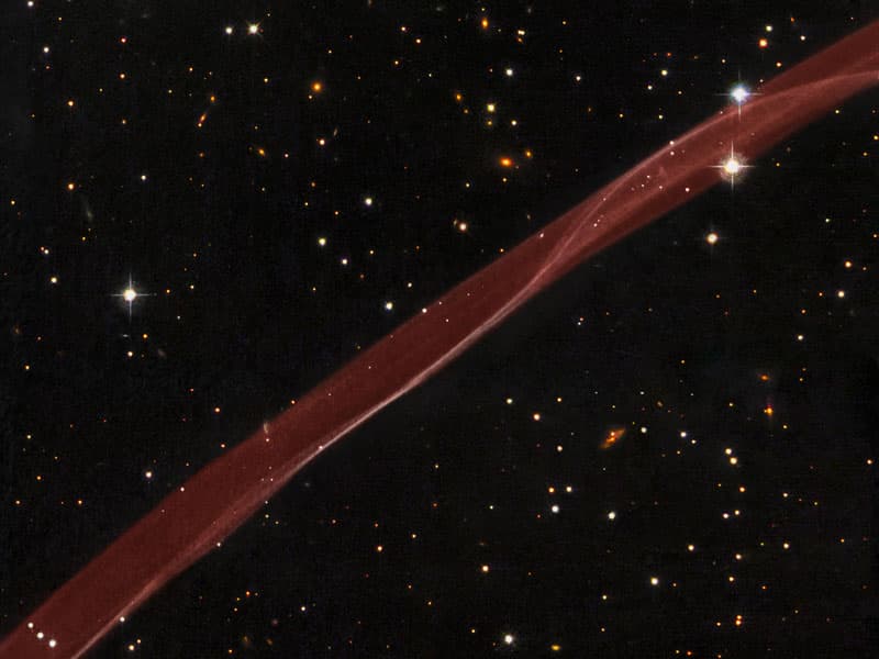 APOD: SN 1006: A Supernova Ribbon from Hubble - September 15, 2008