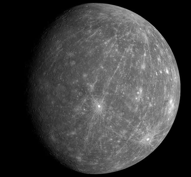 NASA APOD October 8, 2008: Mercury as Revealed by MESSENGER