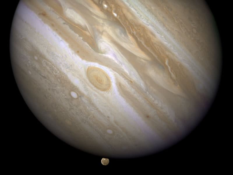APOD: Jupiter Eclipsing Ganymede - January 6, 2009