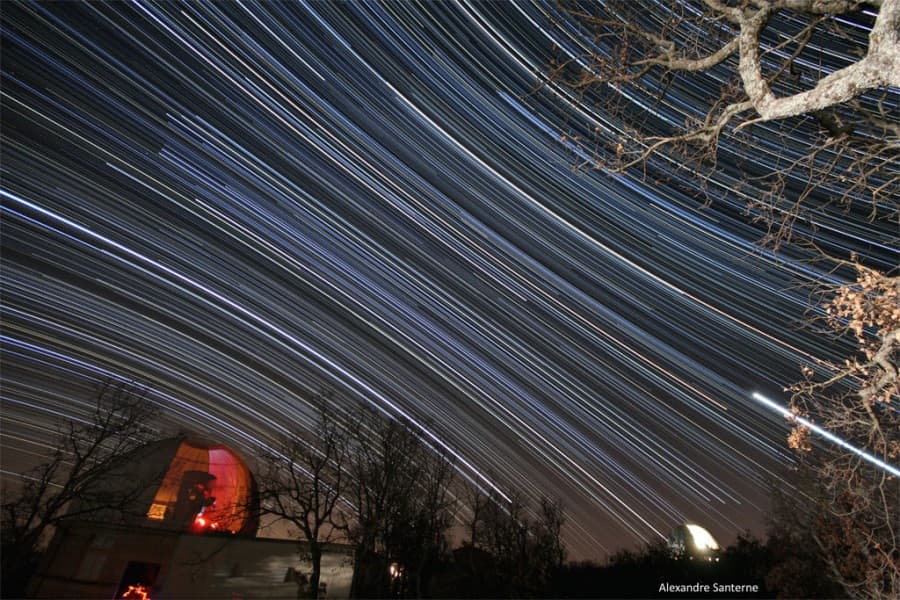APOD: Haute-Provence Star Trails - March 14, 2009