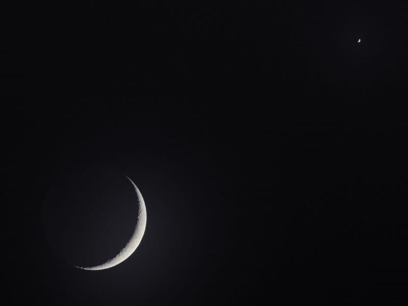 APOD: Crescent Moon and Venus - March 6, 2009